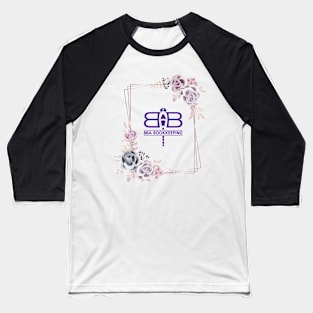 BBA Flower Frame Baseball T-Shirt